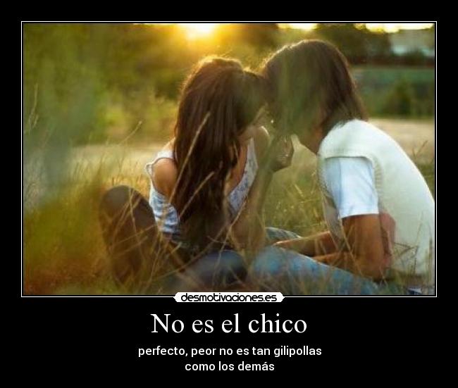 No es el chico - perfecto, peor no es tan gilipollas
como los demás