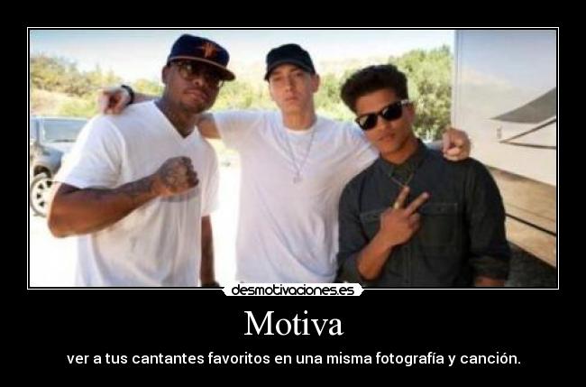 Motiva - ver a tus cantantes favoritos en una misma fotografía y canción.