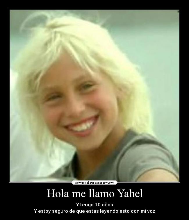 Hola me llamo Yahel - 