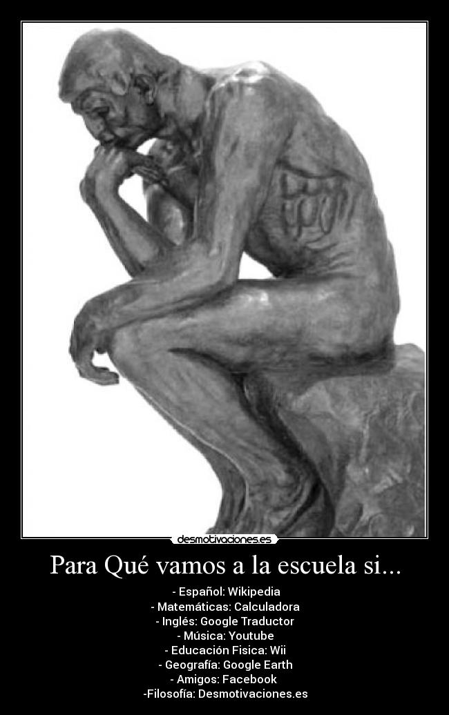 Para Qué vamos a la escuela si... - 
