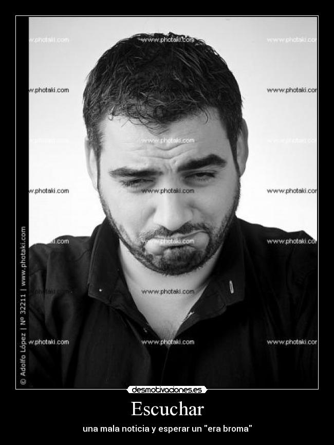 Escuchar - una mala noticia y esperar un era broma