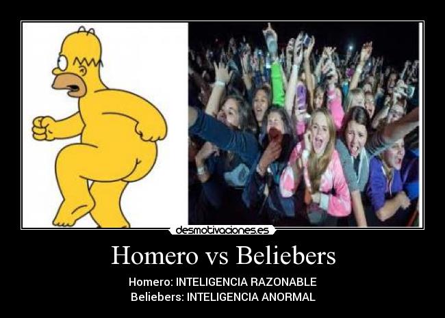 Homero vs Beliebers - 