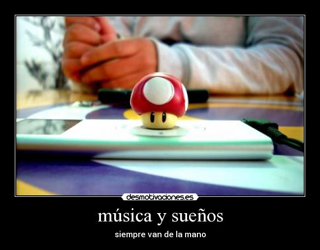 música y sueños -