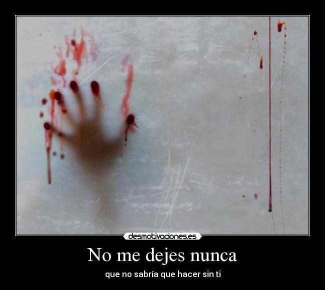 No me dejes nunca - 