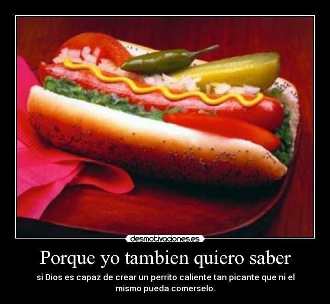 Porque yo tambien quiero saber - 