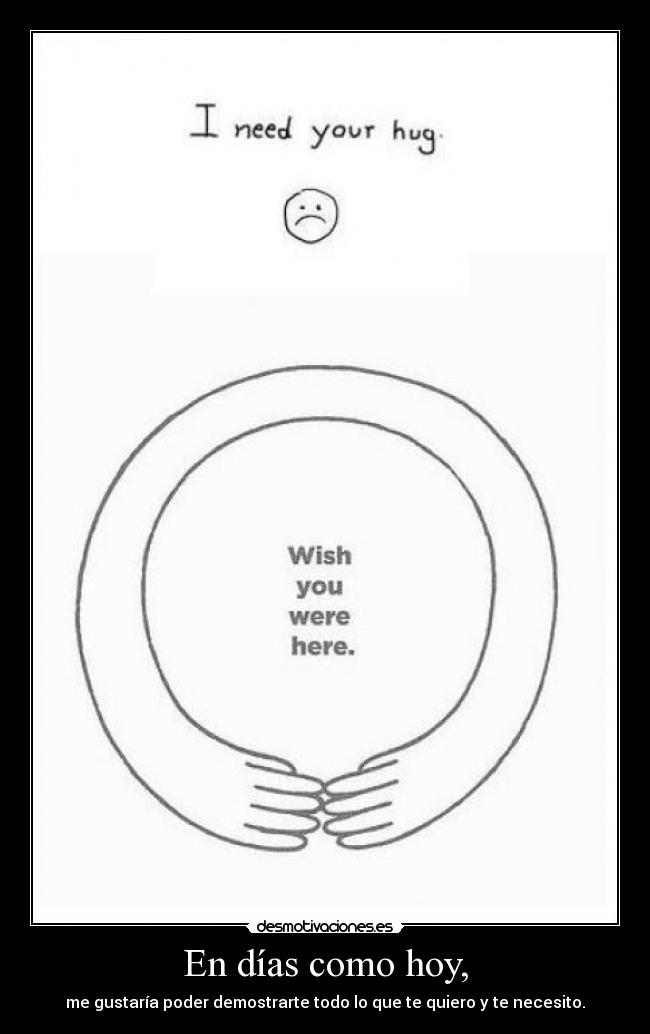 En días como hoy, -