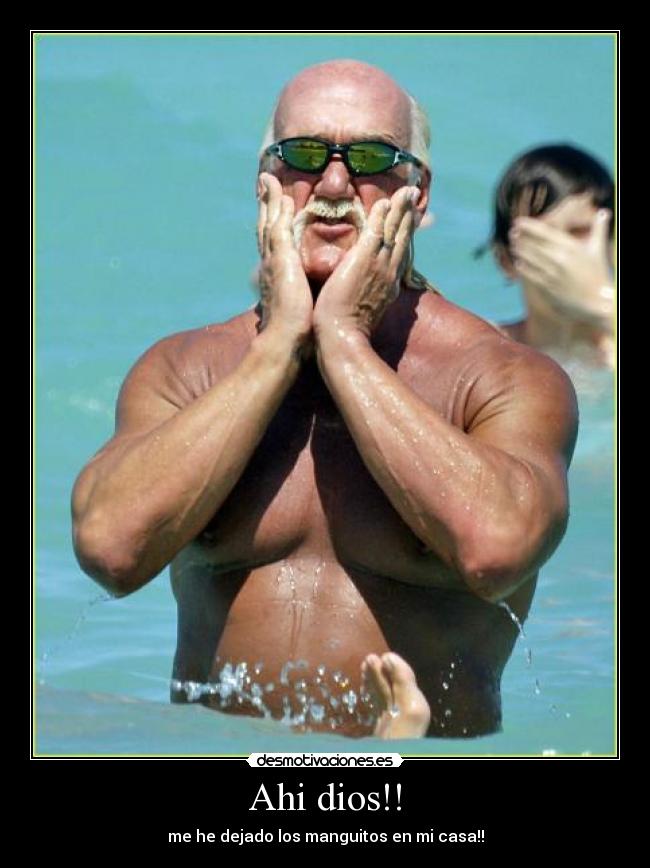 Ahi dios!! - me he dejado los manguitos en mi casa!!