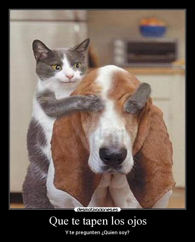 Que te tapen los ojos - Y te pregunten ¿Quien soy?