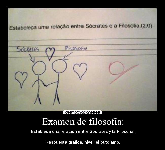 Examen de filosofía: -