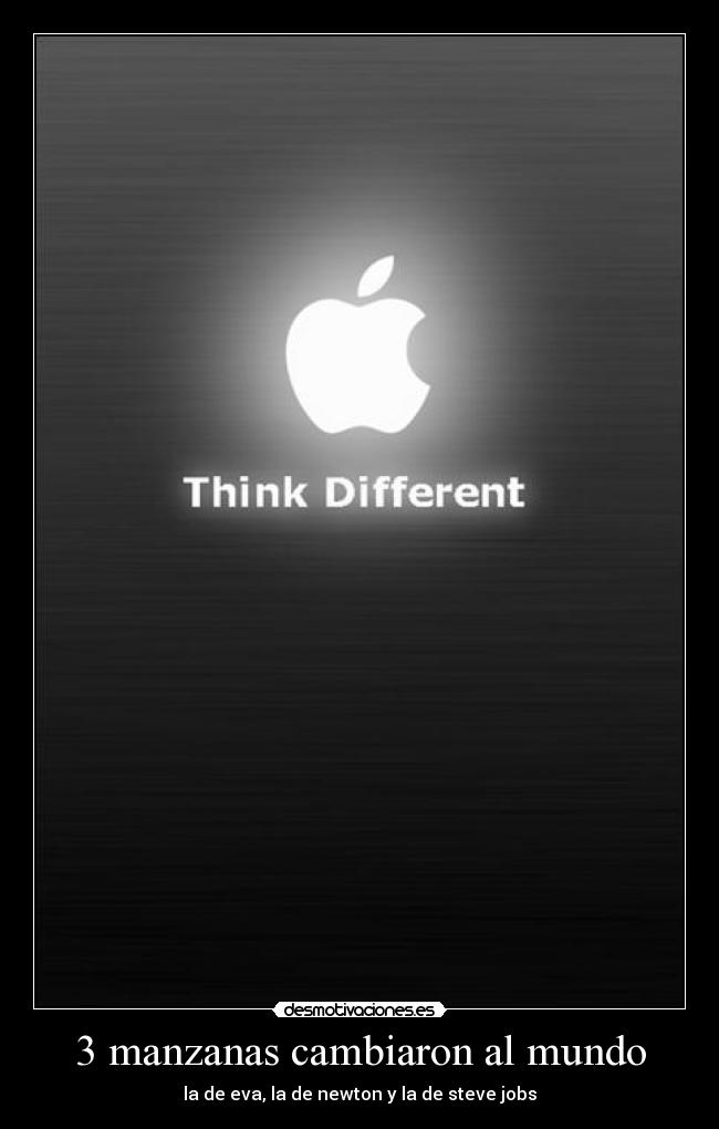 3 manzanas cambiaron al mundo -