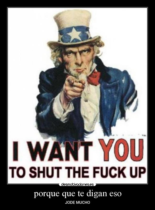 porque que te digan eso - 