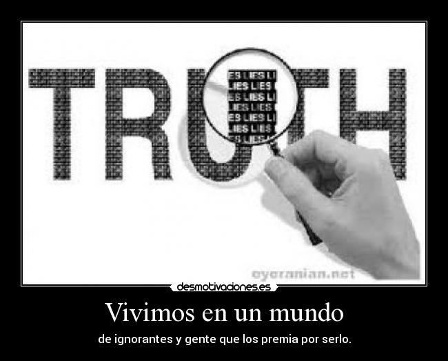 Vivimos en un mundo -