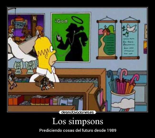 carteles simpsons igod apple simpsons futuro desmotivaciones