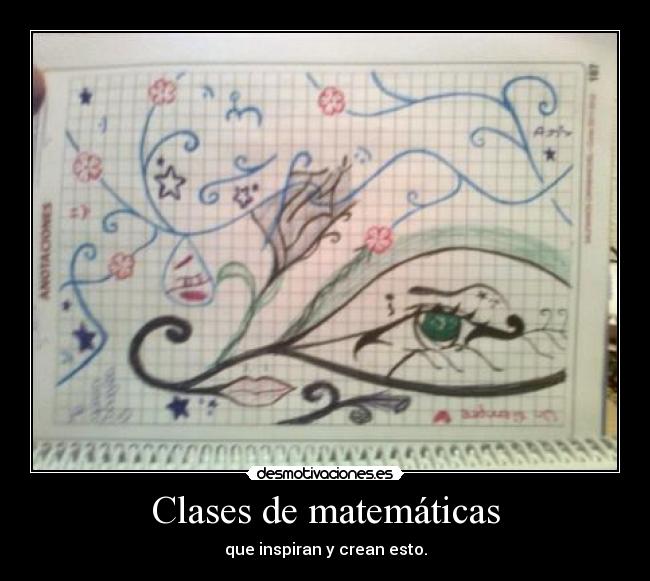 Clases de matemáticas - que inspiran y crean esto.