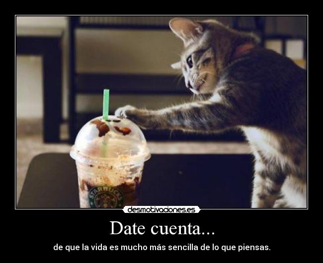 Date cuenta... - de que la vida es mucho más sencilla de lo que piensas.