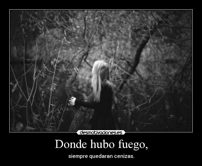 Donde hubo fuego, -