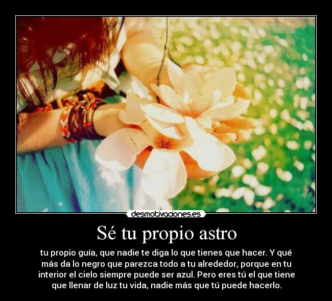 carteles propio astro desmotivaciones