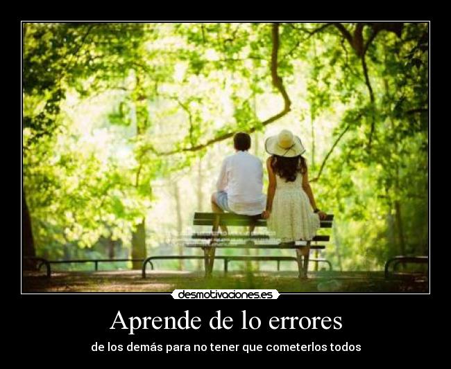 Aprende de lo errores -