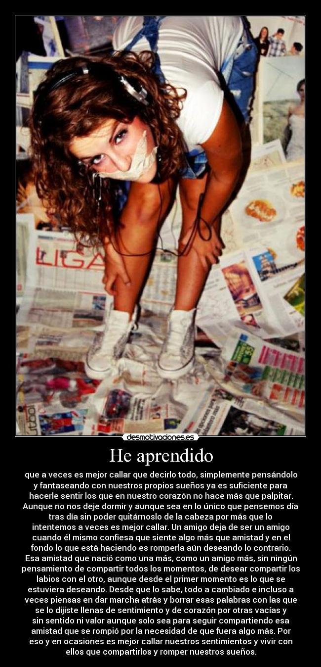 He aprendido - 