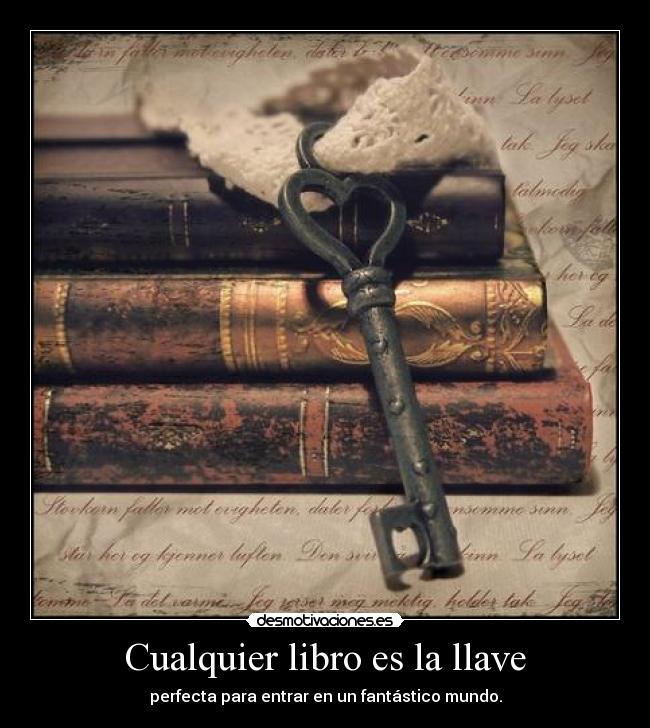 Cualquier libro es la llave -