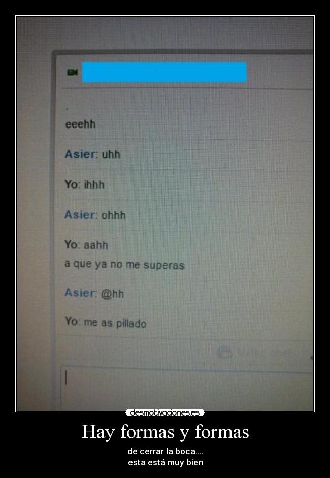 Hay formas y formas - 