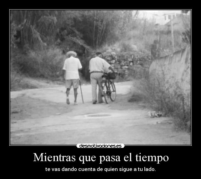 Mientras que pasa el tiempo -