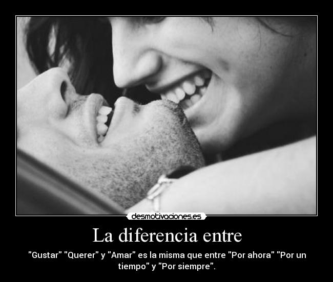 La diferencia entre -