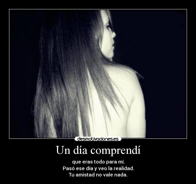 Un día comprendí -