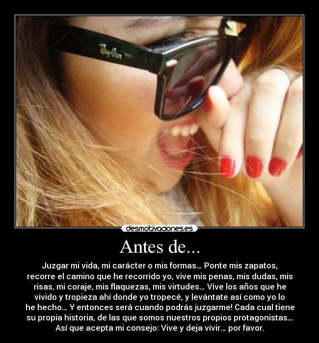 Antes de... -