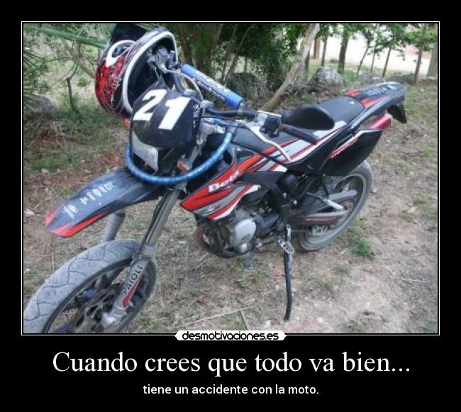 carteles moto desmotivaciones