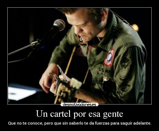 Un cartel por esa gente -