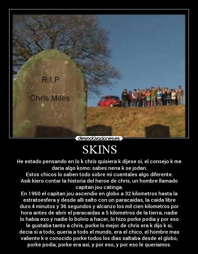 carteles skins desmotivaciones