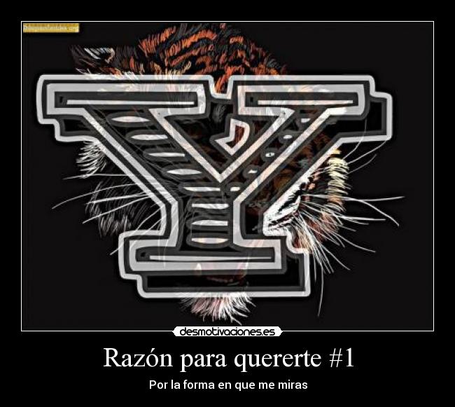 Razón para quererte #1 - Por la forma en que me miras