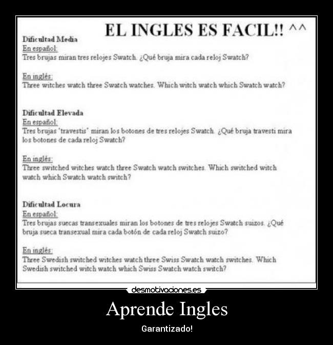 Aprende Ingles -