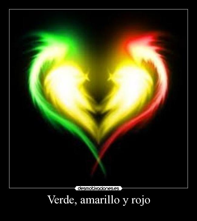 Verde, amarillo y rojo -