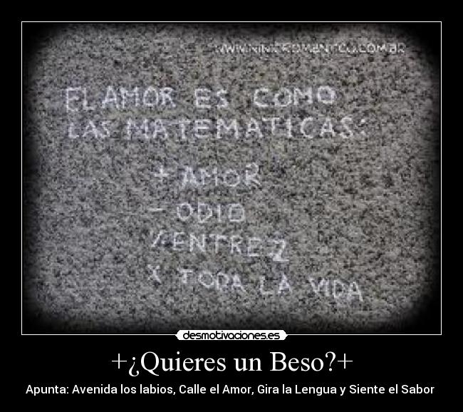 +¿Quieres un Beso?+ -