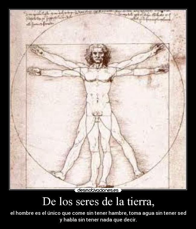 De los seres de la tierra, - 