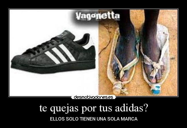 te quejas por tus adidas? - 