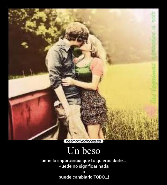 Un beso -