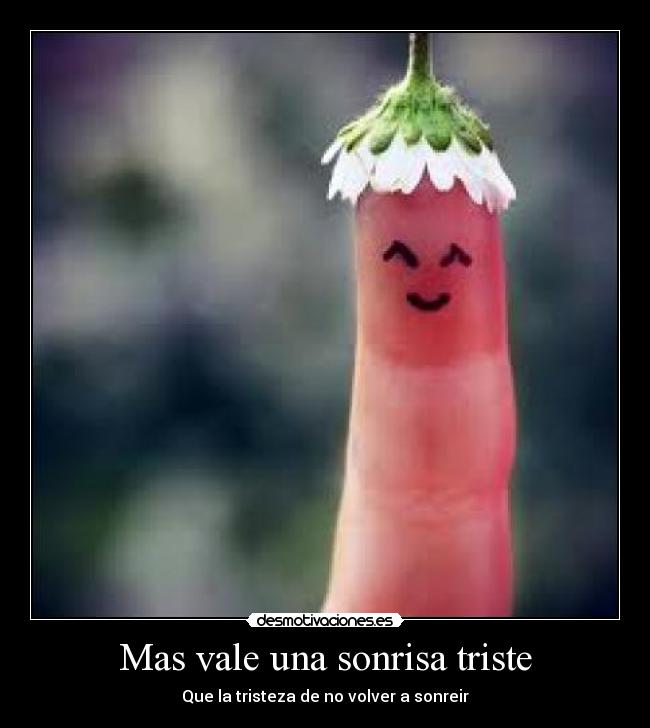 Mas vale una sonrisa triste - 