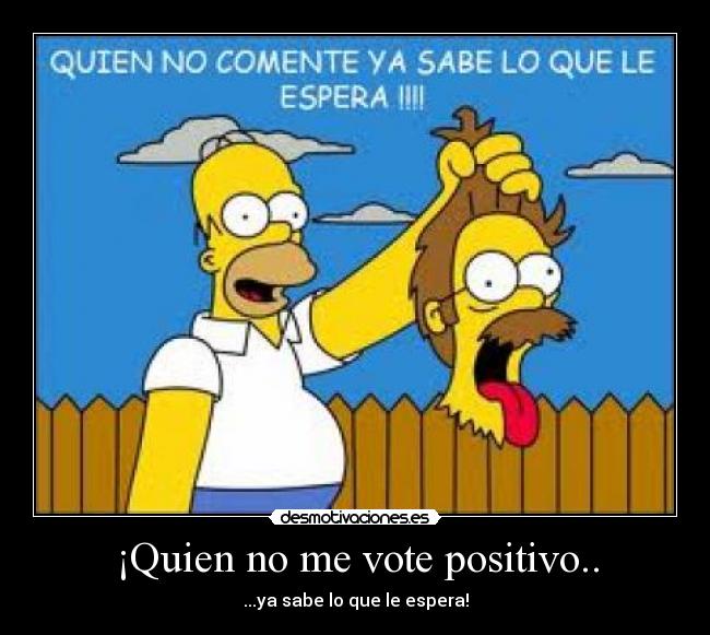 carteles homer flanders simpsons desmotivaciones