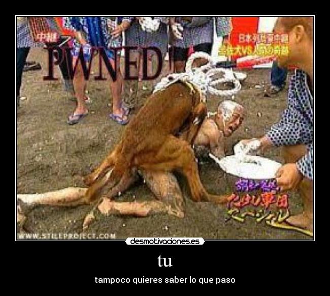 tu - tampoco quieres saber lo que paso