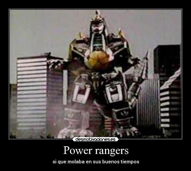 Power rangers - si que molaba en sus buenos tiempos