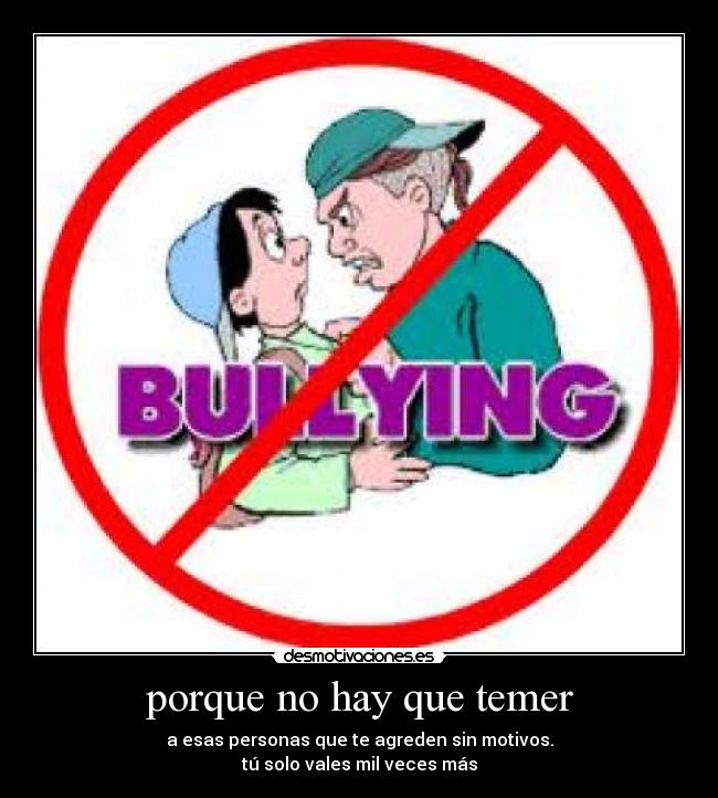 porque no hay que temer - 