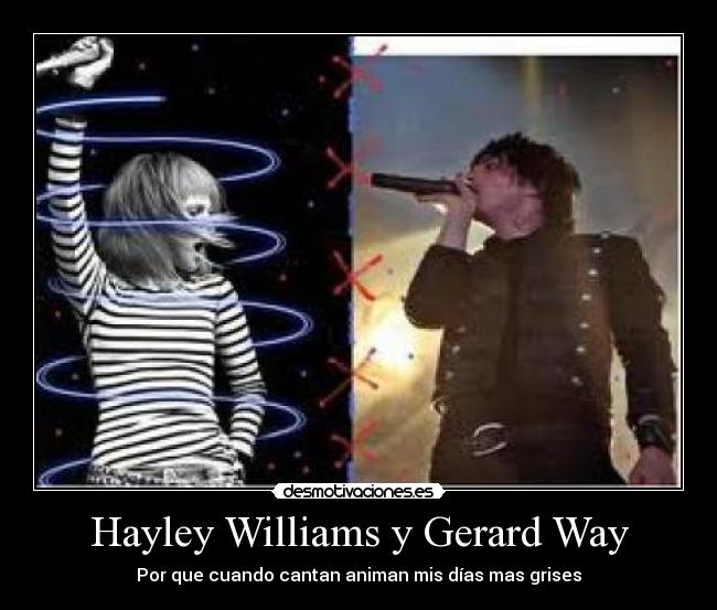 Hayley Williams y Gerard Way -