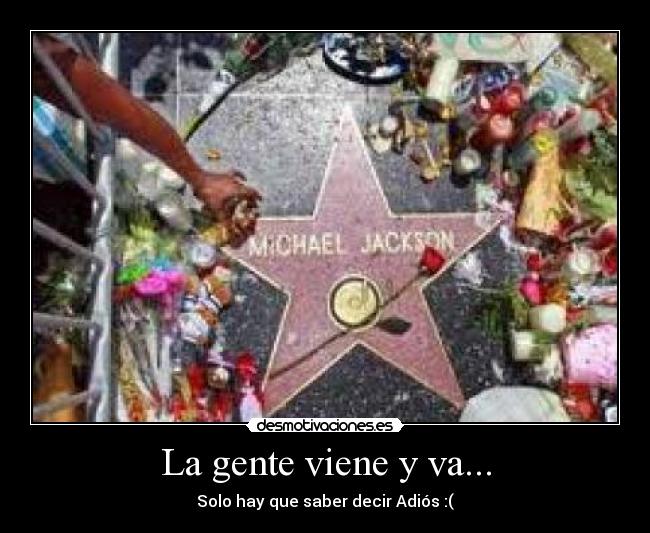 carteles adios michael desmotivaciones