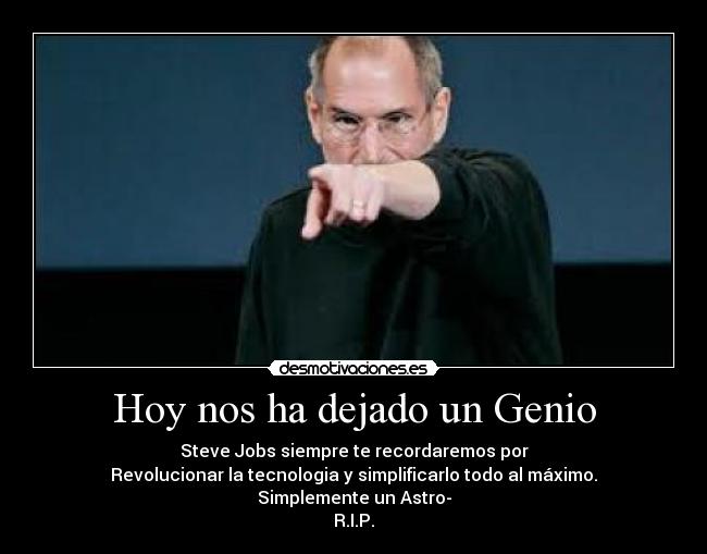 Hoy nos ha dejado un Genio -