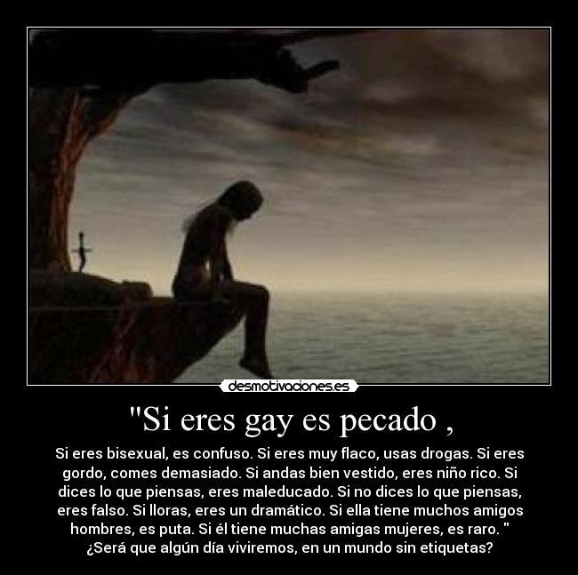 Si eres gay es pecado , - 