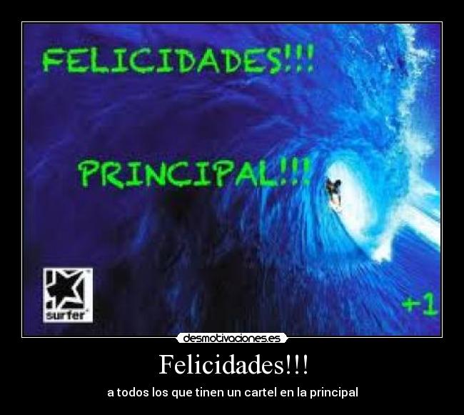 Felicidades!!! -