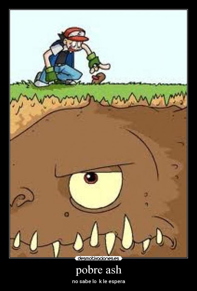 pobre ash - no sabe lo k le espera